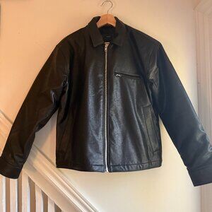 Brand New Men's Abercrombie Cropped Leather Jacket (Small)